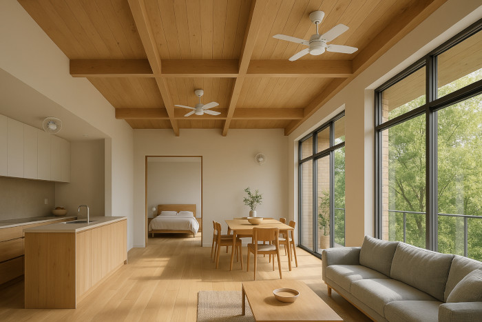 Samarat, brasseur d'air de plafond, norme RE2020