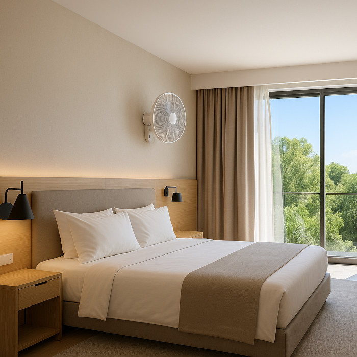 ventilateur mural pour chambre d'hotel