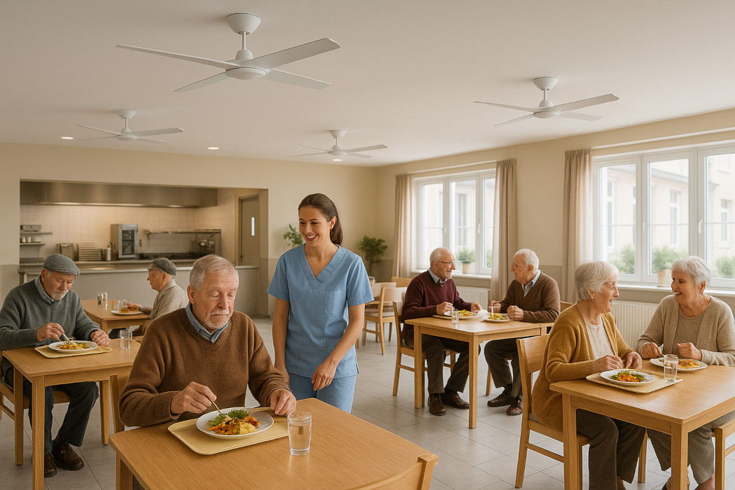 brasseurs d’air adaptés aux EHPAD : confort et sécurité au service des résidents