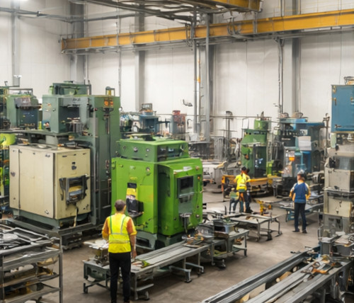 Calepinage entrepot industriel